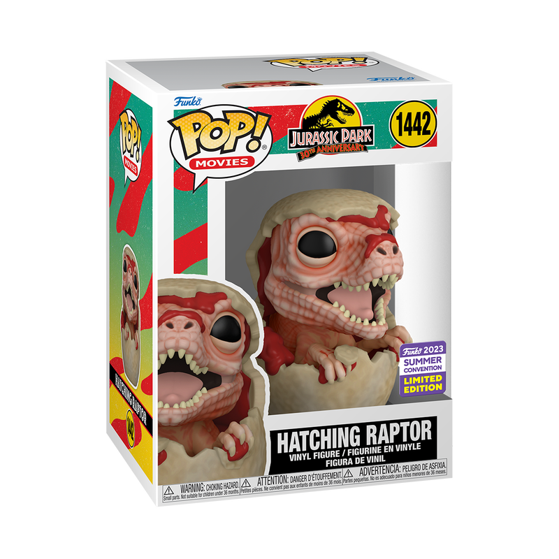 Funko Pop! JURASSIC PARK 30TH ANNIVERSARY HATCHING RAPTOR
