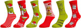 The Grinch 6 Pack Crew Socks Gift Set In Tin Tote