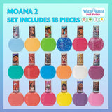 Townley Girl : Moana 2 Non-Toxic, Water-Based, Peel-Off Nail Polish Set