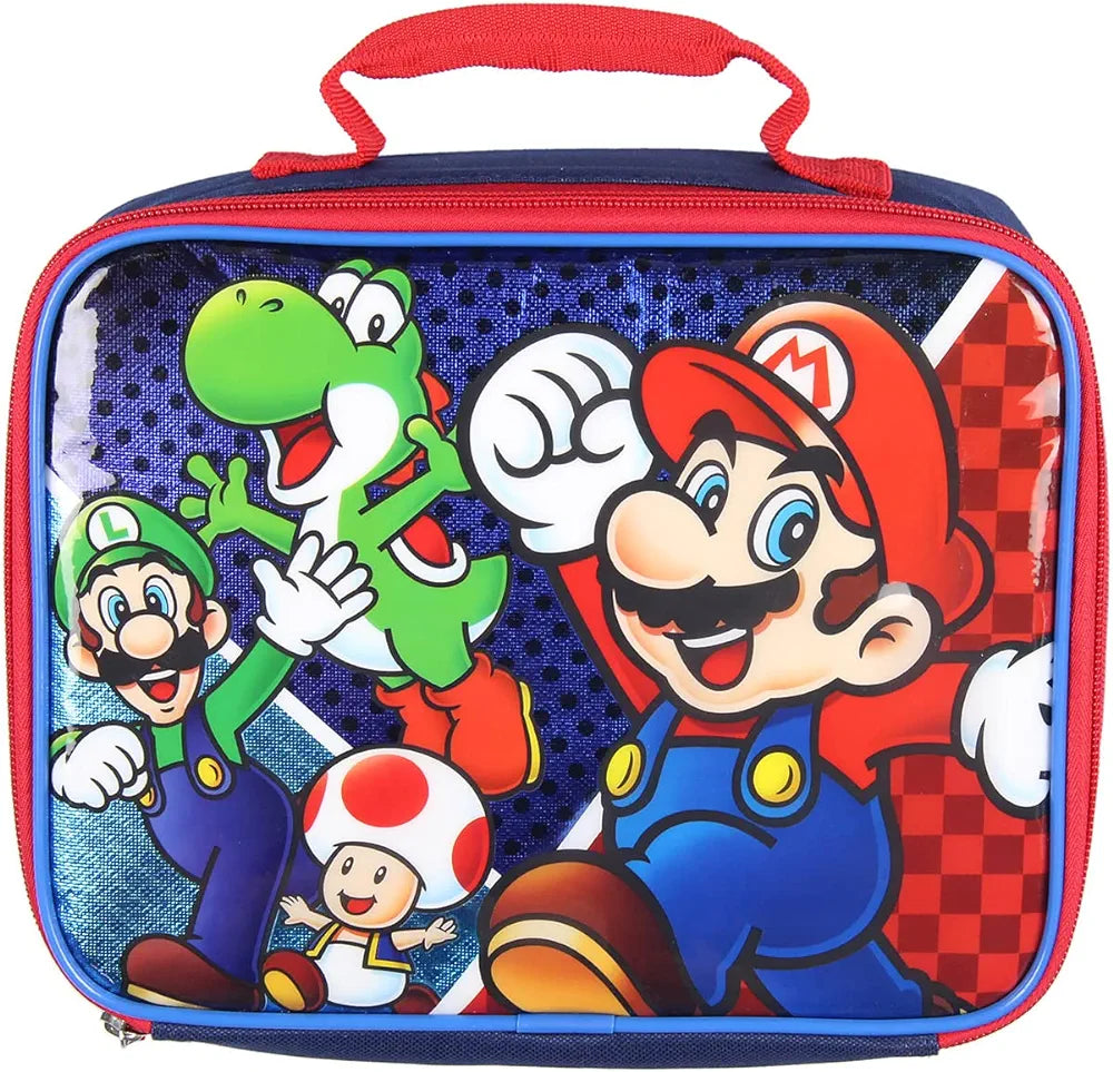 Nintendo Super Mario, Luigi Toad Yoshi Insulated Lunch Box