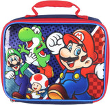 Nintendo - Super Mario, Luigi Toad & Yoshi - Insulated Lunch Box Soft Kit Cooler