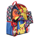 Pokémon - Pokeball / Characters 5 Piece Kids 16" Backpack Set with Bonus FREE Pokémon TCG Fun Pack
