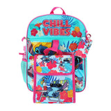 Disney's Lilo & Stitch - Chill Vibes Beach Fun : Kids 16" Backpack 5 Piece Set