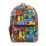 Super Mario Bros. Character Action Shots Kids 16" Backpack