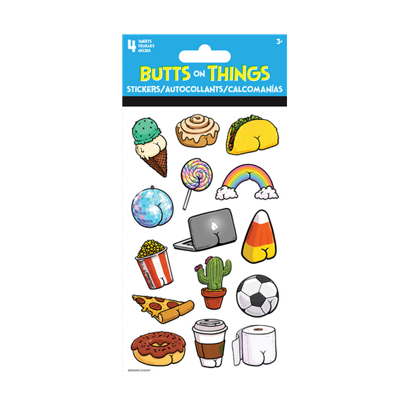 Butts on Things - Stickers 4 Sheets