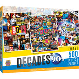 Decades - The 90s 500 Piece Puzzles 3 Pack