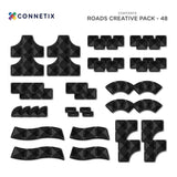 (PRE-ORDER) Connetix : Creative Roads Pack 48 pc