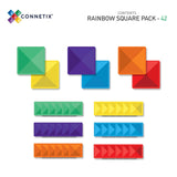 (PRE-ORDER) Connetix : Rainbow Square Pack 42 pc