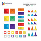 (PRE-ORDER) Connetix Magnetic Tiles : Rainbow Starter Pack 60 pc