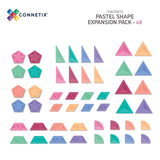 (PRE-ORDER) Connetix Magnetic Tiles : Pastel Shape Expansion Pack 48 pc