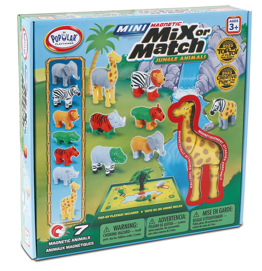 Popular Playthings : MINI Magnetic Mix or Match Deluxe Jungle - 7
