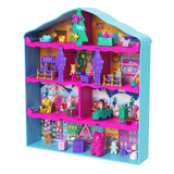 Mattel : Polly Pocket 2024 Dolls And Playset Advent Calendar, Gingerbread House With Dollhouse Furniture, Toy Car, And Holiday Accessories