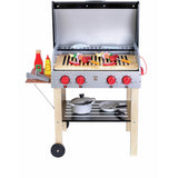 Hape : Wooden Gourmet Grill With Food & Accessories