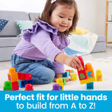Fisher-Price : Mega Bloks - ABC Building Bag With Storage (30 Pieces) For Toddler