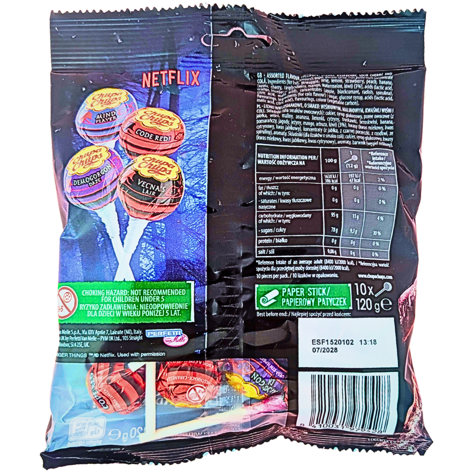 Chupa Chups : Limited Edition Stranger Things - The Upside Down - 4 Fl ...