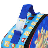 Super Mario Bros Group Shot 4 Piece Kids Lunch Bag and Water Bottle Combo Set
