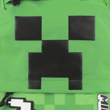 Minecraft : Creeper & Pickax Green 17.5" Backpack