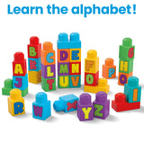Fisher-Price : Mega Bloks - ABC Building Bag With Storage (30 Pieces) For Toddler