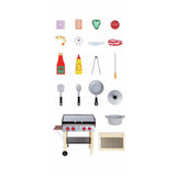 Hape : Wooden Gourmet Grill With Food & Accessories