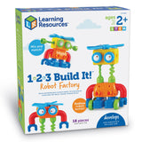 Learning Resources : 1-2-3 Build It!™ Robot Factory - Ages 2+