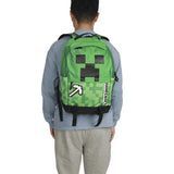 Minecraft : Creeper & Pickax Green 17.5" Backpack