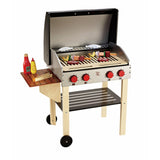 Hape : Wooden Gourmet Grill With Food & Accessories