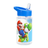 Super Mario Bros Group Shot 4 Piece Kids Lunch Bag and Water Bottle Combo Set