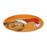 The Grinch : Max With Santa Hat 8” Melamine Plate
