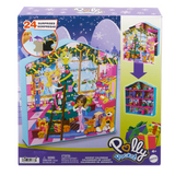 Mattel : Polly Pocket 2024 Dolls And Playset Advent Calendar, Gingerbread House With Dollhouse Furniture, Toy Car, And Holiday Accessories