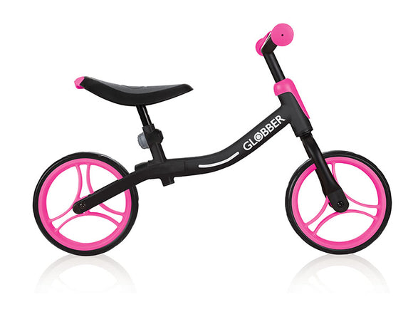 (PRE-ORDER) Globber : GO BIKE Balance Bike For Toddlers Black/Neon Pink