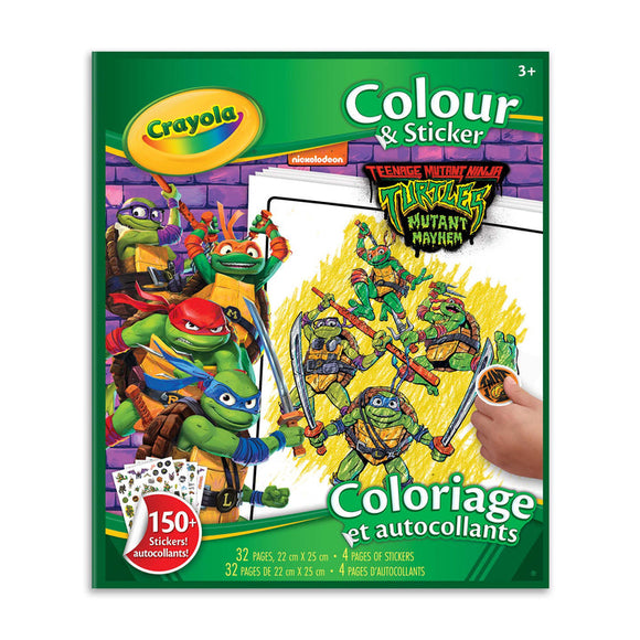 Crayola Colour & Sticker, Teenage Mutant Ninja Turtles