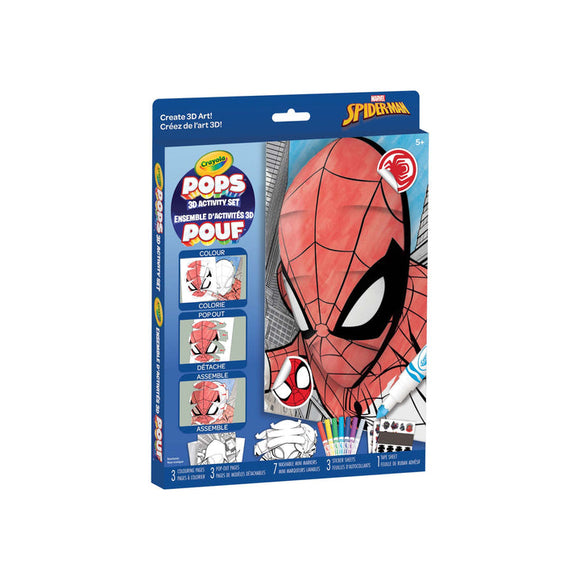 Crayola POPS 3D Kids Art Set, Spiderman