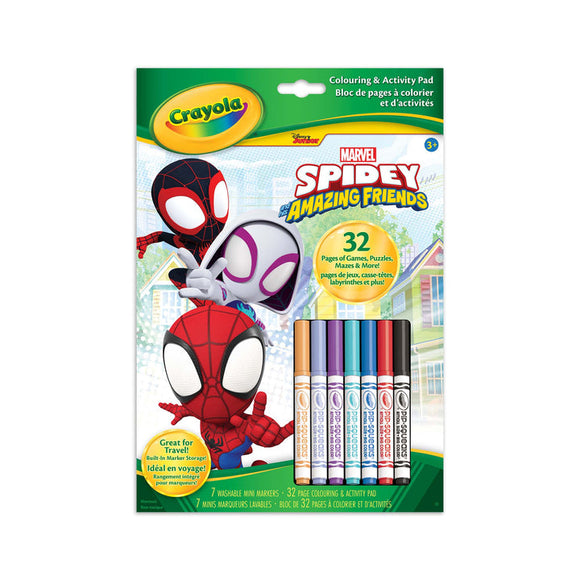 Crayola Colouring & Activity Book, Spidey & Friends