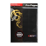 10 Pack - Side Loading 9 - Pocket Double Pro Pages - Black