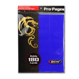 10 Pack - Side Loading 9 - Pocket Double Pro Pages - Blue