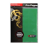 10 Pack - Side Loading 9 - Pocket Double Pro Pages - Green