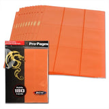 10 Pack - Side Loading 9 - Pocket Double Pro Pages - Orange