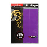 10 Pack - Side Loading 9 - Pocket Double Pro Pages - Purple