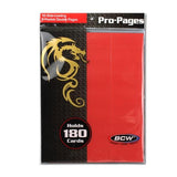 10 Pack - Side Loading 9 - Pocket Double Pro Pages - Red