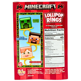 Flix Candy : Minecraft Christmas Lollipop Ring Candy Book 2.54oz (USA Import) [BB 06/12/2028]