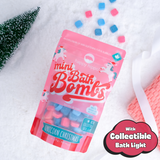 Happy Hippo : Merry Unicorn Christmas - Mini Bath Bombs with Bath Light 6.17oz (Candy & Berries Scented)