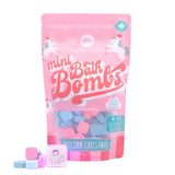 Happy Hippo : Merry Unicorn Christmas - Mini Bath Bombs with Bath Light 6.17oz (Candy & Berries Scented)