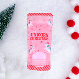 Happy Hippo : Merry Unicorn Christmas - Bubbling Bath Dust with floating Mini Bath Bombs  4.59oz