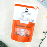 Happy Hippo : Reindeer Poop - Mini Bath Bombs- Gift Bag (Christmas Cookies Scented) 6.17 oz.