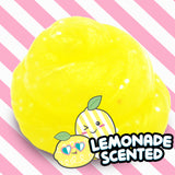 COMPOUND KINGS - Summertime Lemonade Stand - 2 Pack Jelly Cube Fluffy Slime Cup - Pink and Yellow bundle