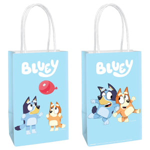 Bluey Printed Paper Kraft Bags (8 Pack )