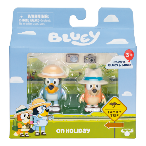 Bluey Figure 2 Pack on Holiday