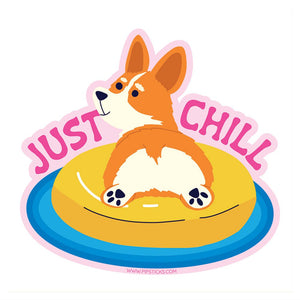 Pipsticks - Just Chill Vinyl Sticker