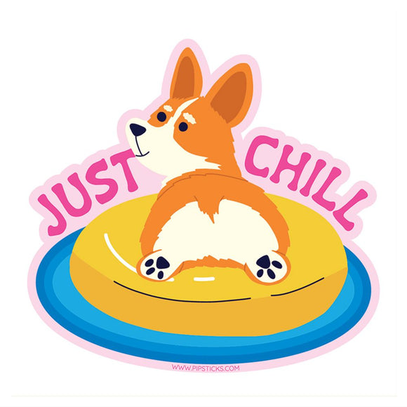 Pipsticks - Just Chill Vinyl Sticker