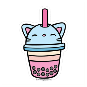 Pipsticks - Boba Kitty Vinyl Sticker